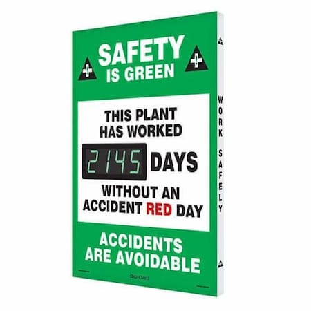 Accuform Electronic Safety Scoreboard, SCK145 SCK145